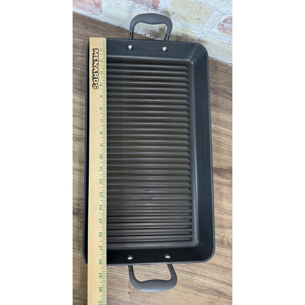 Pampered Chef Grill Pan Dual Burner Double Bacon Burger Panini Press Set 2924 - Picture 15 of 16